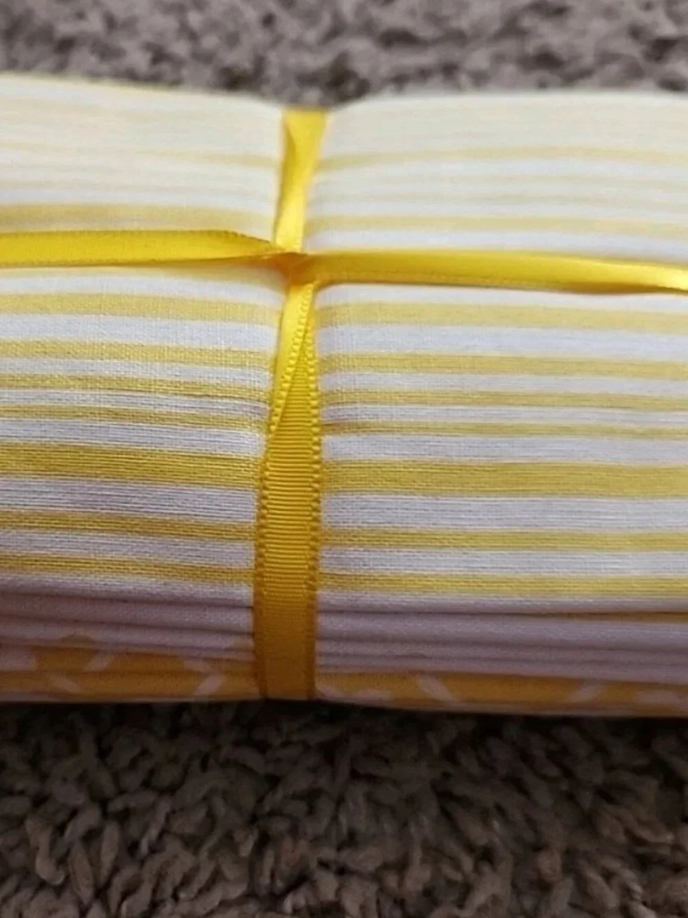 Waverly Inspirations 100% Cotton 5 Fat Quarter Bundle Yellow 18x21" New
